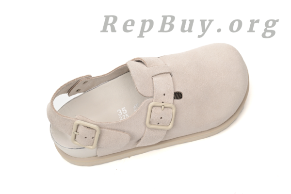 Birkenstock 1774 III Tokio Suede Leather Bone 1025962 - 图片 5