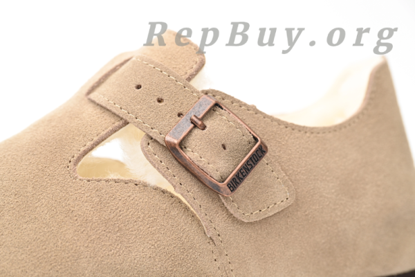 Birkenstock London Shearling Kith Faded Khaki 1023801 - 图片 7