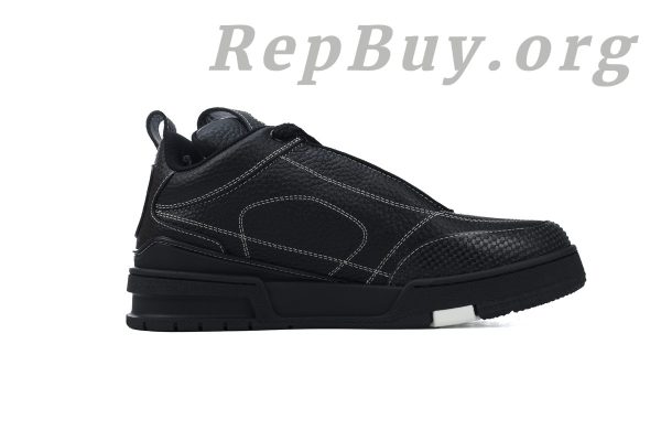 Louis Vuitton Skate Black 1ABZ5D, high quality replica Louis Vuitton shoes, best LV Skate replica, 1:1 copy Louis Vuitton sneakers, luxury replica shoes, top quality LV Skate Black, perfect LV 1ABZ5D replica, designer replica sneakers, premium LV Skate copy