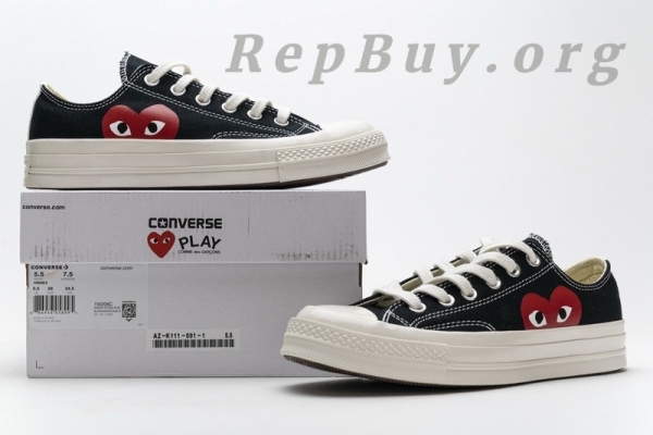 CDG Play x Converse Chuck Taylor All Star 70 OX 150206C - Image 24