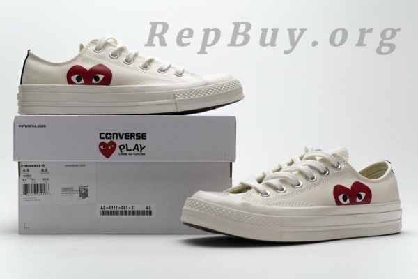 CDG Play x Converse Chuck Taylor All Star 70 OX 150207C - Image 22
