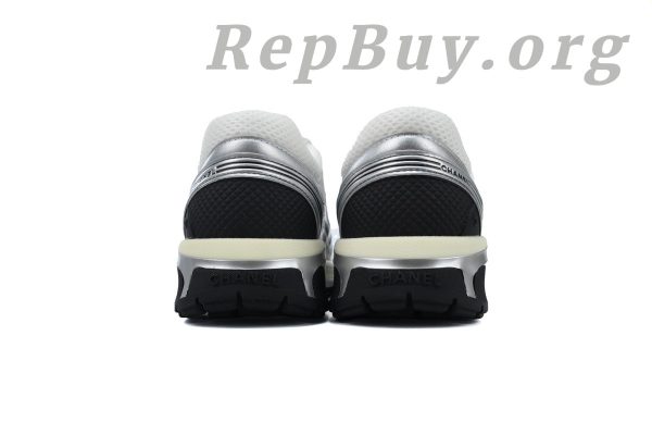 Chanel CC Logo Sneaker Black Silver - 图片 3