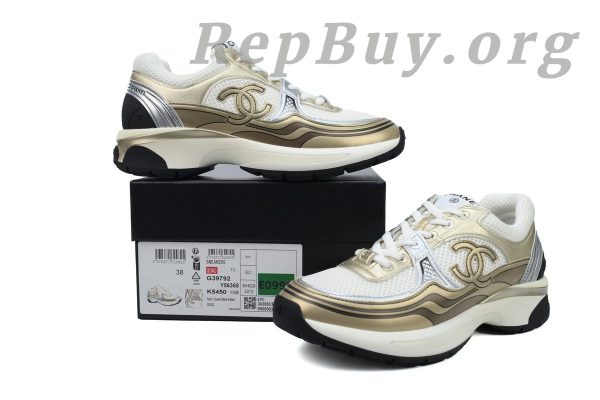 Chanel CC Logo Sneaker Khaki - 图片 10