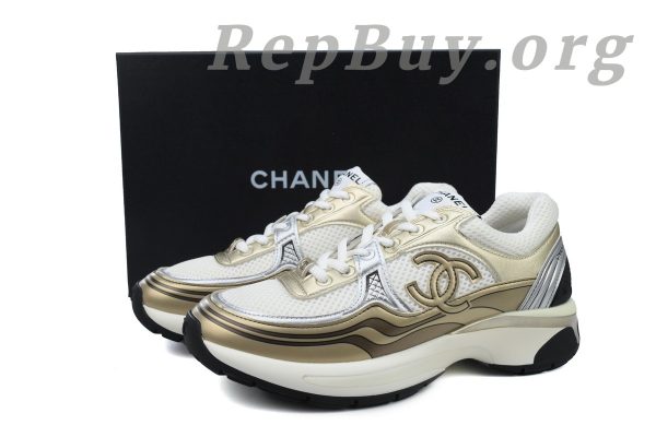Chanel CC Logo Sneaker Khaki - 图片 11