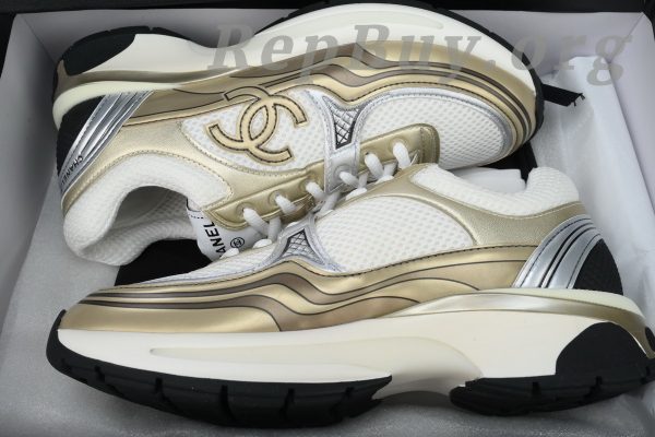 Chanel CC Logo Sneaker Khaki - 图片 12