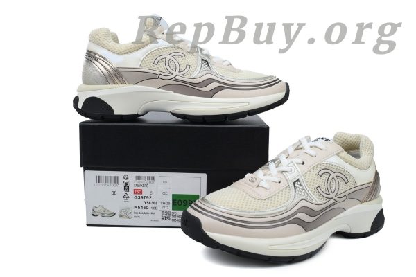 Chanel CC Logo Sneaker Rose Gold - 图片 10