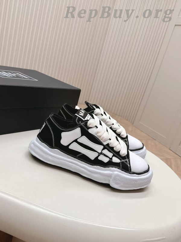 Amiri x Maison Mihara Yasuhiro Black White Bones PB250312 - 图片 2