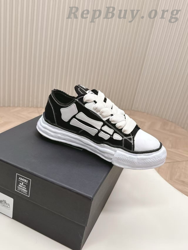 Amiri x Maison Mihara Yasuhiro Black White Bones PB250312 - 图片 7