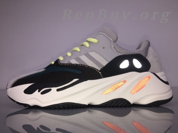 Top Version adidas Yeezy Boost 700 Wave Runner Solid Grey B75571 - 图片 2