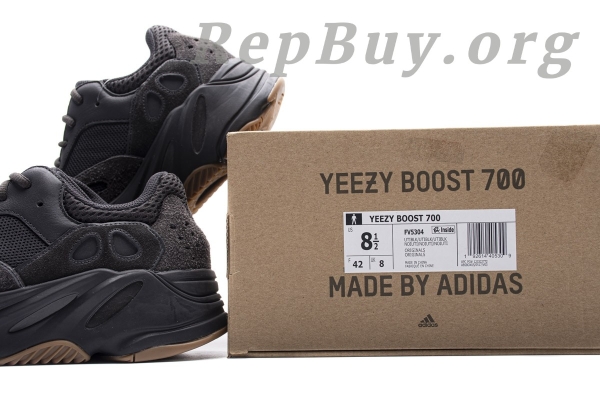 Top Version adidas Yeezy Boost 700 Utility Black FV5304 - 图片 26