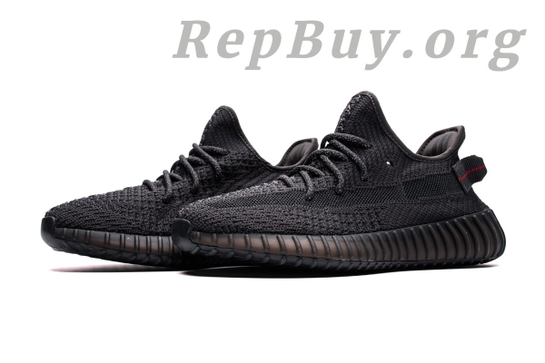 Top Version adidas Yeezy Boost 350 V2 Black (Non-Reflective) FU9006 - 图片 2