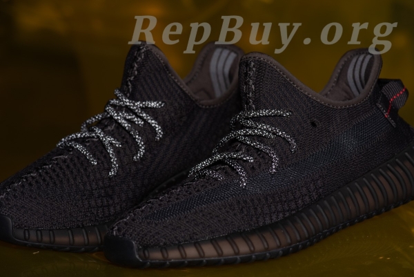 Top Version adidas Yeezy Boost 350 V2 Black (Non-Reflective) FU9006 - 图片 26