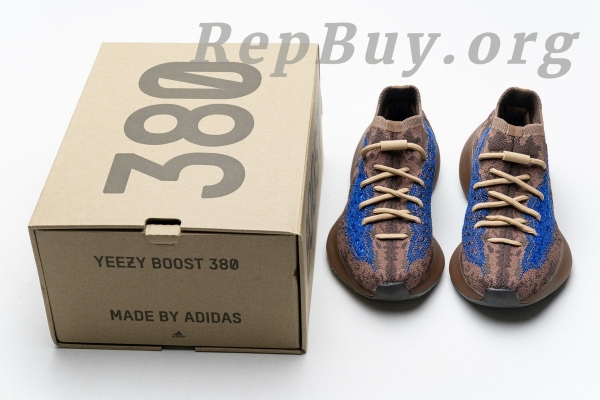 Top Version adidas Yeezy Boost 380 Azure FZ4986 - 图片 22