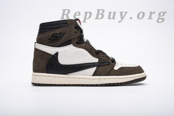 Top Version Travis Scott x Air Jordan 1 High OG TS SP CD4487-100 - 图片 3