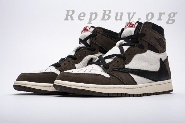 Top Version Travis Scott x Air Jordan 1 High OG TS SP CD4487-100 - 图片 4