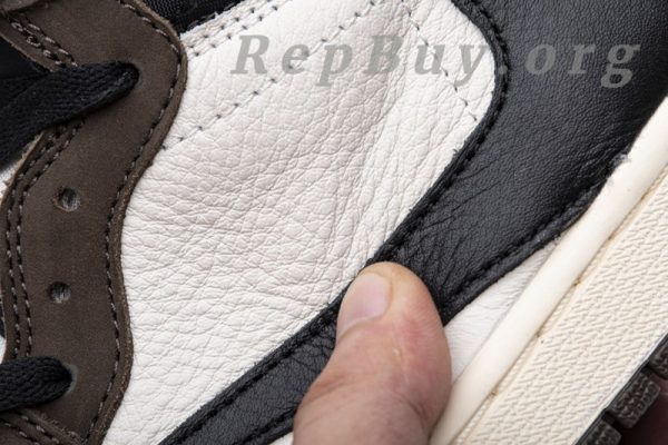 Top Version Travis Scott x Air Jordan 1 High OG TS SP CD4487-100 - 图片 10