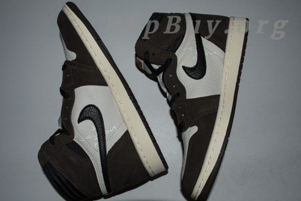 Top Version Travis Scott x Air Jordan 1 High OG TS SP CD4487-100 - 图片 16