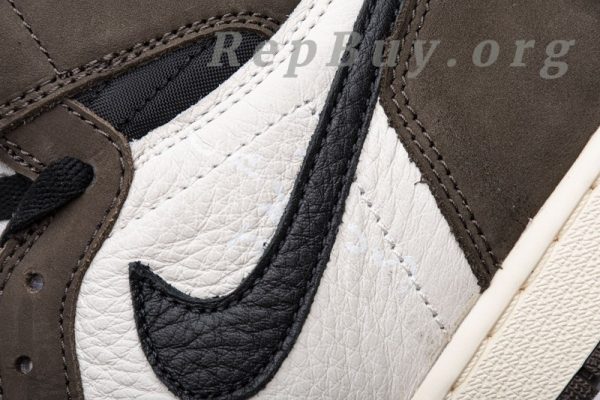 Top Version Travis Scott x Air Jordan 1 High OG TS SP CD4487-100 - 图片 15