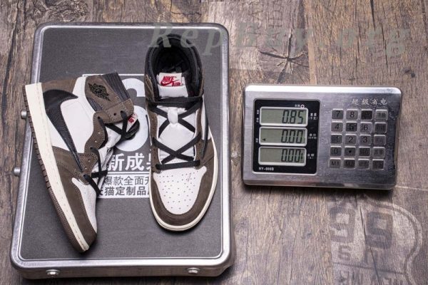 Top Version Travis Scott x Air Jordan 1 High OG TS SP CD4487-100 - 图片 25
