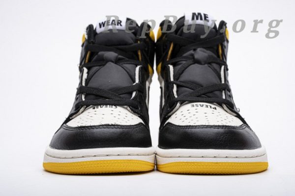 Top Version Air Jordan 1 Retro High Not for Resale Varsity Maize 861428-107 - 图片 5