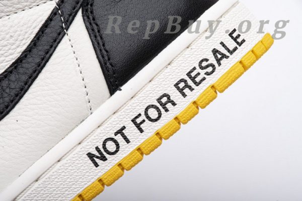 Top Version Air Jordan 1 Retro High Not for Resale Varsity Maize 861428-107 - 图片 12