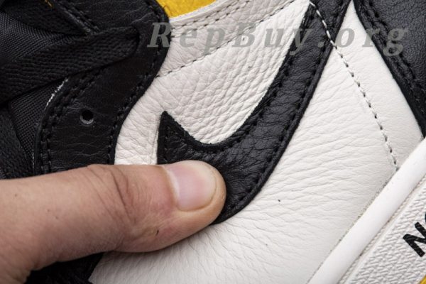 Top Version Air Jordan 1 Retro High Not for Resale Varsity Maize 861428-107 - 图片 11