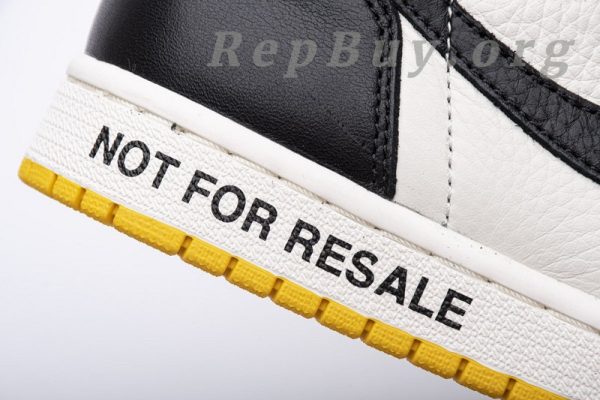 Top Version Air Jordan 1 Retro High Not for Resale Varsity Maize 861428-107 - 图片 16