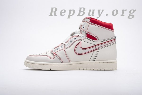 Top Version Air Jordan 1 Retro High Phantom Gym Red 555088-160 - 图片 2