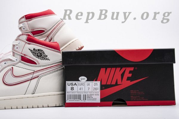 Top Version Air Jordan 1 Retro High Phantom Gym Red 555088-160 - 图片 18