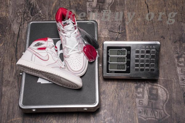 Top Version Air Jordan 1 Retro High Phantom Gym Red 555088-160 - 图片 20