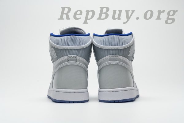 Top Version Air Jordan 1 Retro High Zoom White Racer Blue CK6637-104 - Image 4