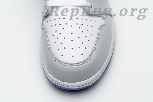 Top Version Air Jordan 1 Retro High Zoom White Racer Blue CK6637-104 - Image 6
