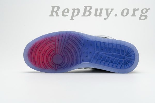 Top Version Air Jordan 1 Retro High Zoom White Racer Blue CK6637-104 - Image 10