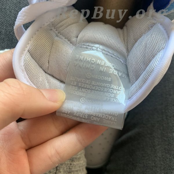 Top Version Air Jordan 1 Retro High Zoom White Racer Blue CK6637-104 - Image 8