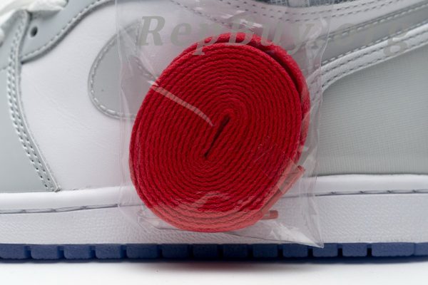 Top Version Air Jordan 1 Retro High Zoom White Racer Blue CK6637-104 - Image 13