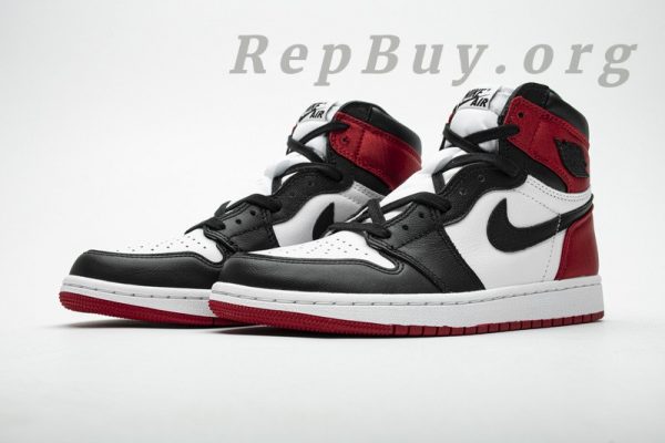 Top Version Air Jordan 1 Retro High Satin Black Toe (W) CD0461-016 - Image 2
