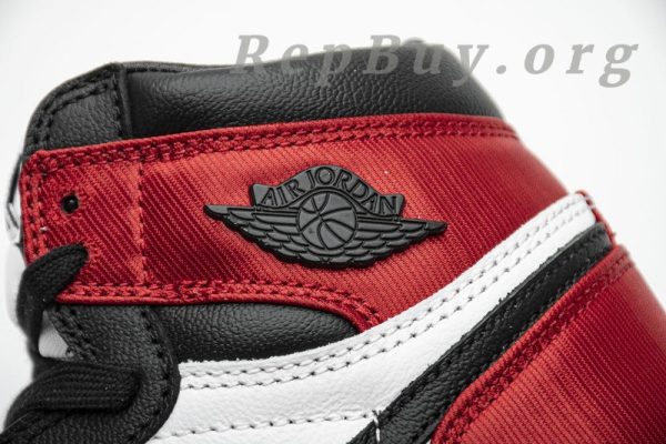 Top Version Air Jordan 1 Retro High Satin Black Toe (W) CD0461-016 - Image 11