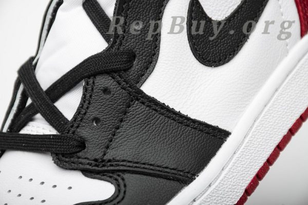 Top Version Air Jordan 1 Retro High Satin Black Toe (W) CD0461-016 - Image 9