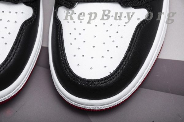Top Version Air Jordan 1 Retro High Satin Black Toe (W) CD0461-016 - Image 22