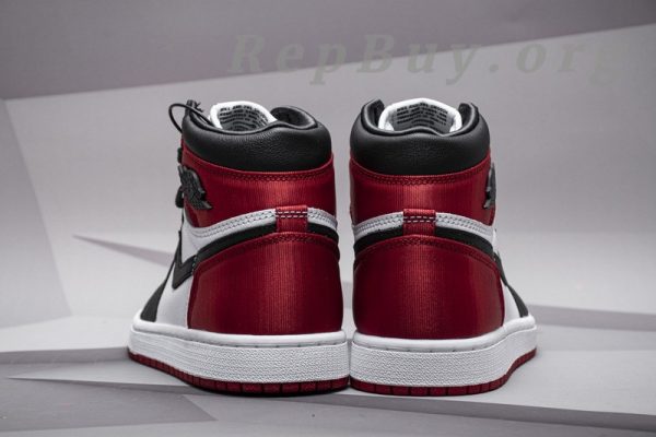 Top Version Air Jordan 1 Retro High Satin Black Toe (W) CD0461-016 - Image 20