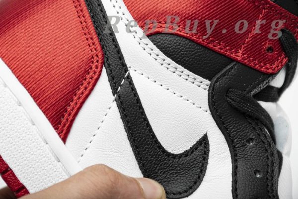 Top Version Air Jordan 1 Retro High Satin Black Toe (W) CD0461-016 - Image 13