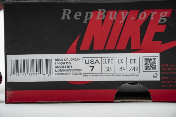 Top Version Air Jordan 1 Retro High Satin Black Toe (W) CD0461-016 - Image 26