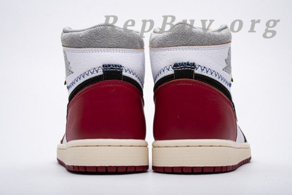 Top Version Union X Air Jordan 1 OG High Retro Black Toe BV1300-106 - Image 6