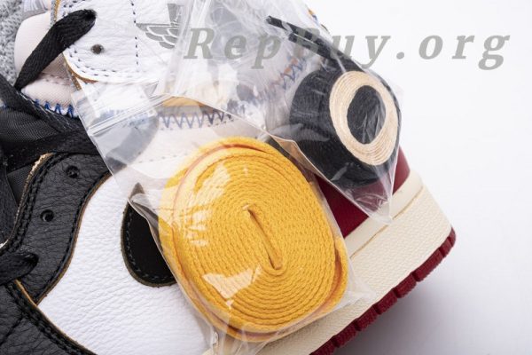 Top Version Union X Air Jordan 1 OG High Retro Black Toe BV1300-106 - Image 16