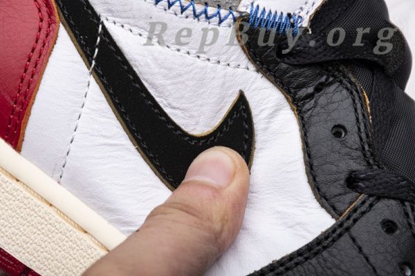 Top Version Union X Air Jordan 1 OG High Retro Black Toe BV1300-106 - Image 14