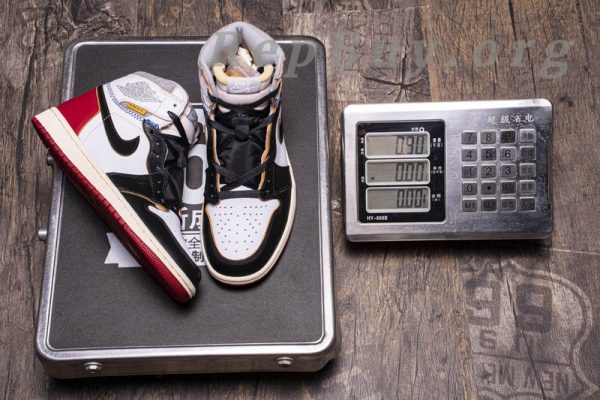 Top Version Union X Air Jordan 1 OG High Retro Black Toe BV1300-106 - Image 22