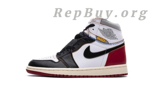 Top Version Union X Air Jordan 1 OG High Retro Black Toe BV1300-106