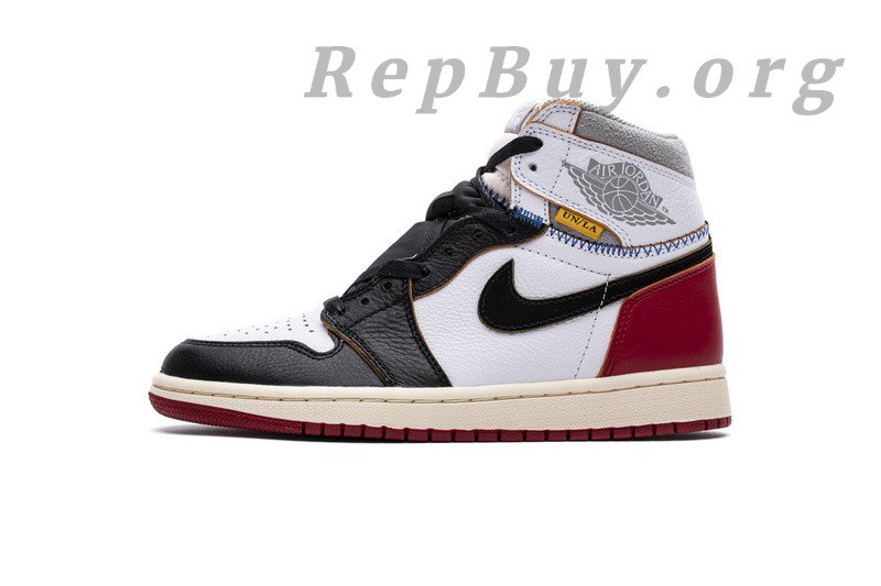 Best Top Version Union X Air Jordan 1 OG High Retro Black Toe BV1300-106 Replica