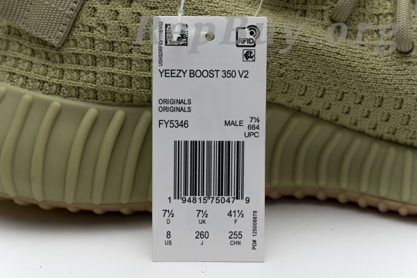 Top Version adidas Yeezy Boost 350 V2 Sulfur FY5346 - 图片 22