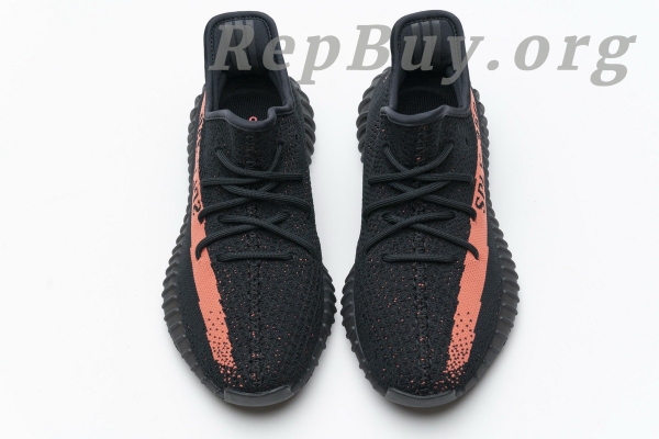 Top Version adidas Yeezy Boost 350 V2 Core Black Red BY9612 - 图片 3